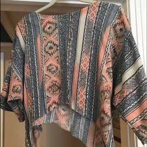 Tribal crop top